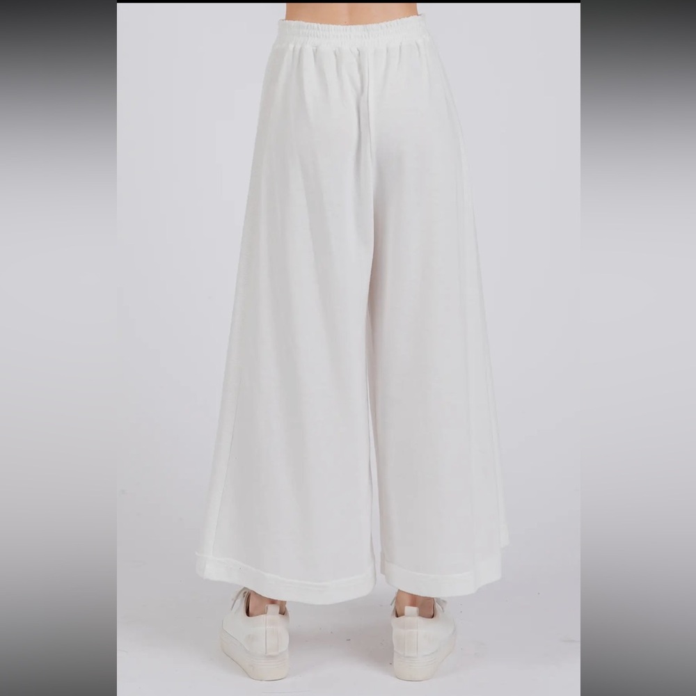 White Wide Leg Jumpsuit - Picture 7 of 7